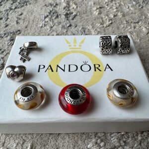 Lot of 7 Pandora Charms